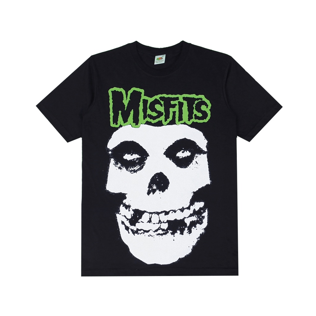 TSHIRT KAOS BAND MISFITS Bootleg Punk/Metal/Pop Fulltag + Fruit Of The Loom Label