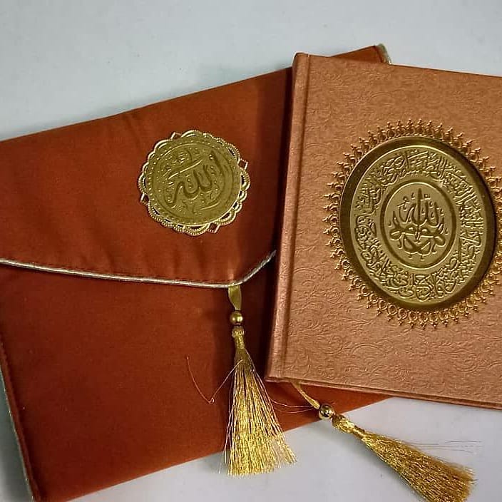 cetak yasin paket dompet cover RCP dompet bludru kertas glosy