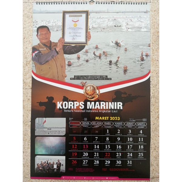 Kalender Dinding Marinir 2024