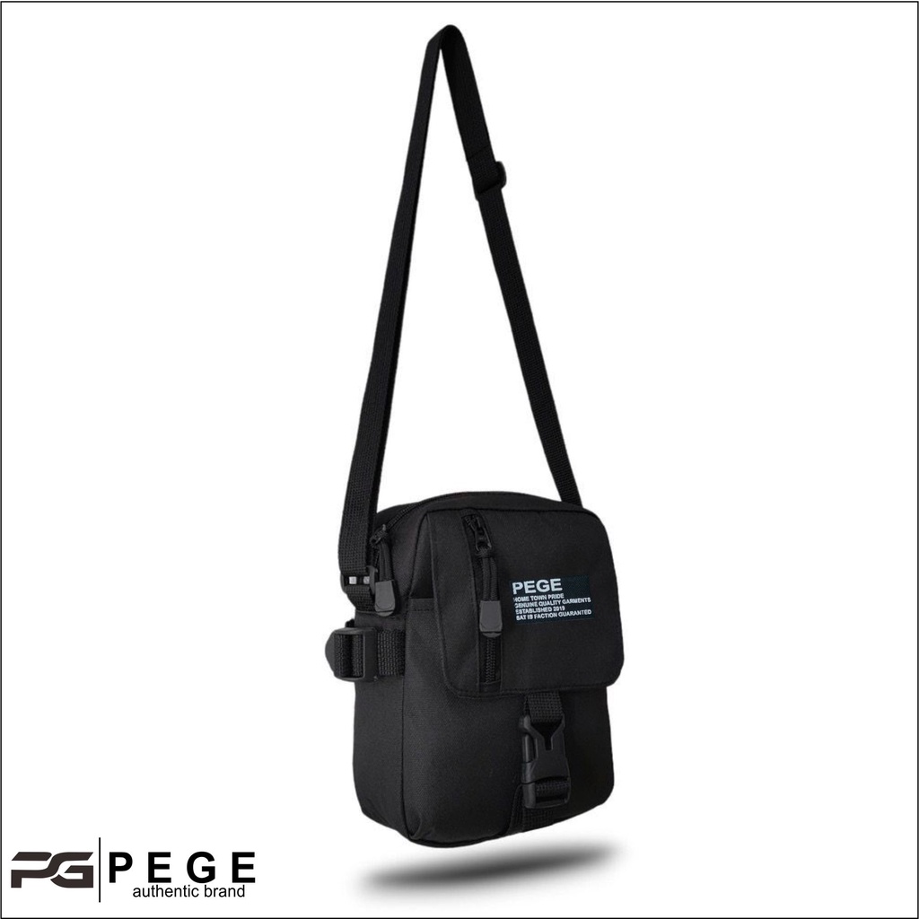 Tas Selempang Bahu Pria PEGE Jaxton Model Casual Trendy Slingbag Kombinasi - PG 8946