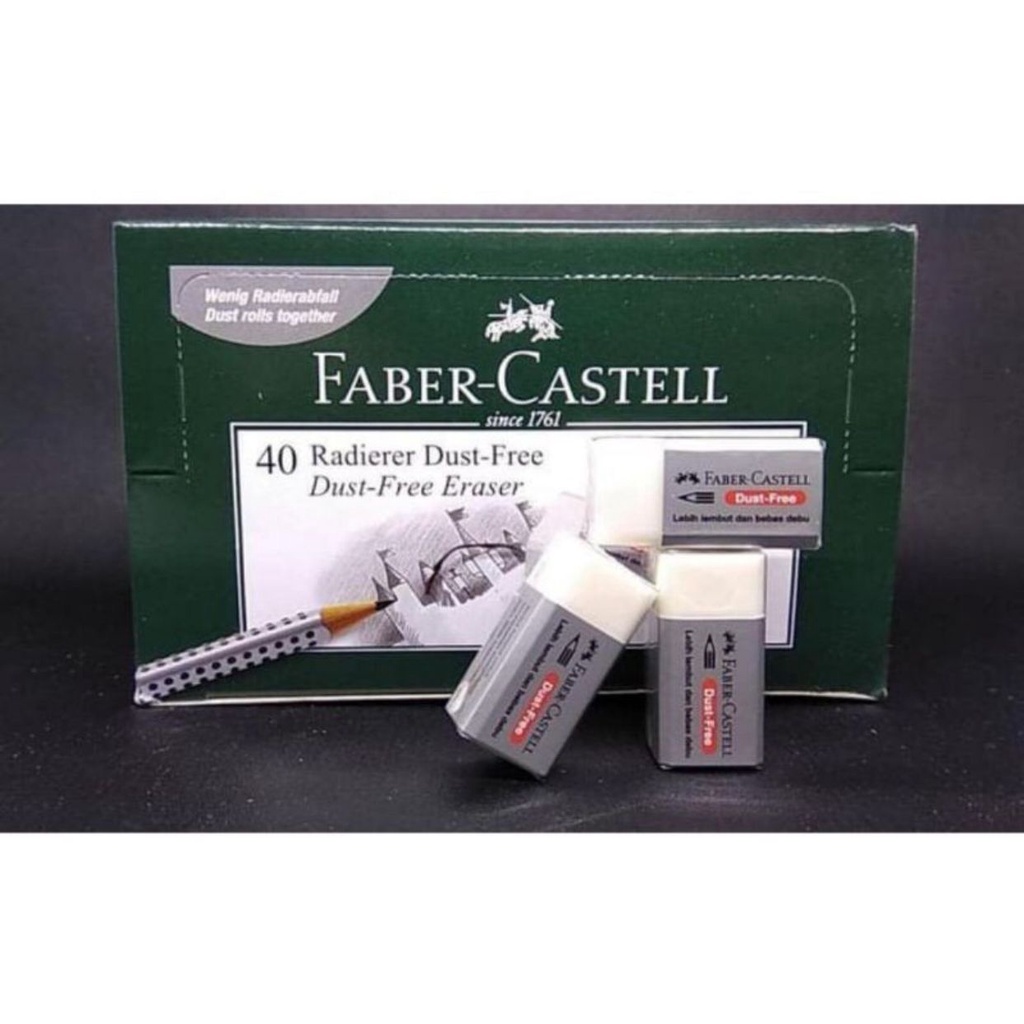 

PENGHAPUS / ERASER FABER CASTELL PUTIH DUST / Penghapus Faber Castel