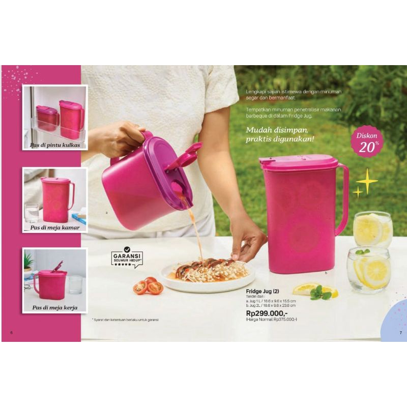 Fridge Jug (2) Tupperware