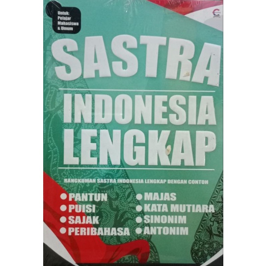 Buku Bahasa Indonesia, Sastra Indonesia Lengkap