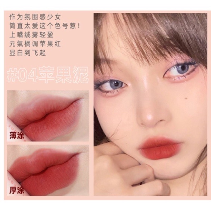 LAMEILA Lip Cream Ribbon PITA Lipstick Lip Gloss Lipstik Waterproof