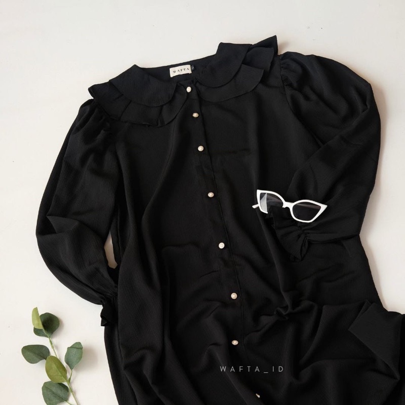 SHANUM ABAYA BY WAFTA WARNA BLACK