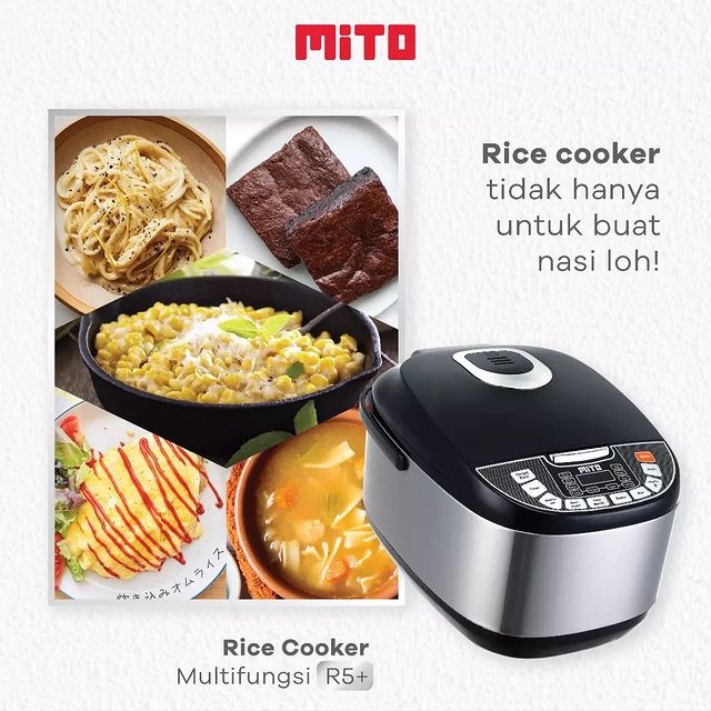 Rice Cooker Digital MITO R5 PLUS 8 in 1 KAPASITAS 2 liter