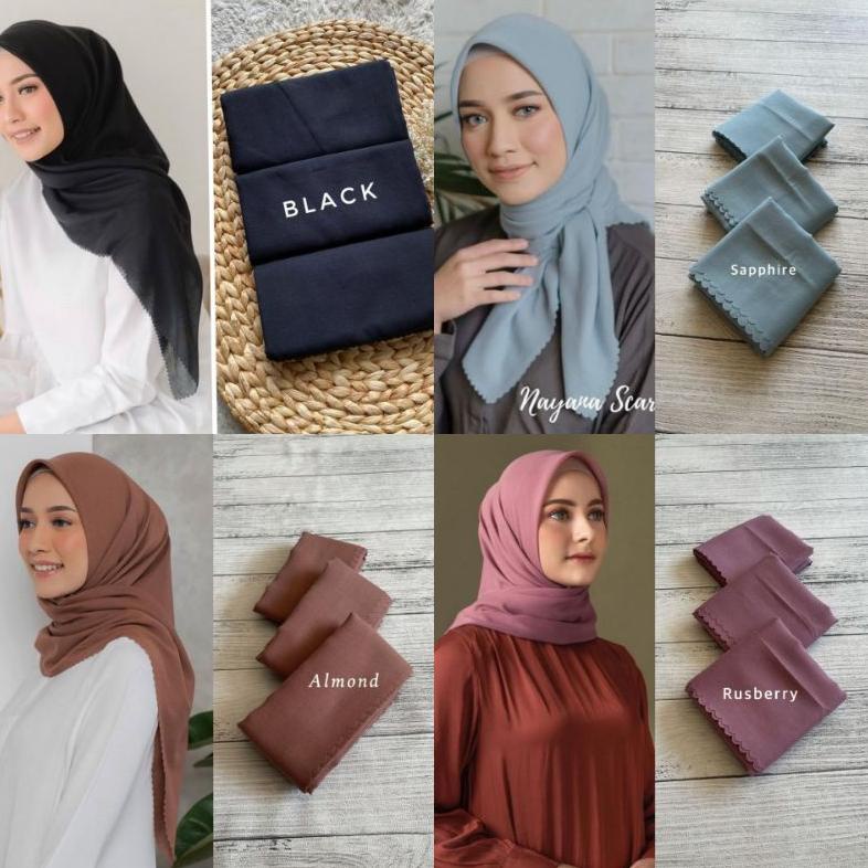 Update Hijab Voal Segiempat / Hijab Polos / Hijab Premium / Hijab Warna Soft / Hijab Murah / Hijab I