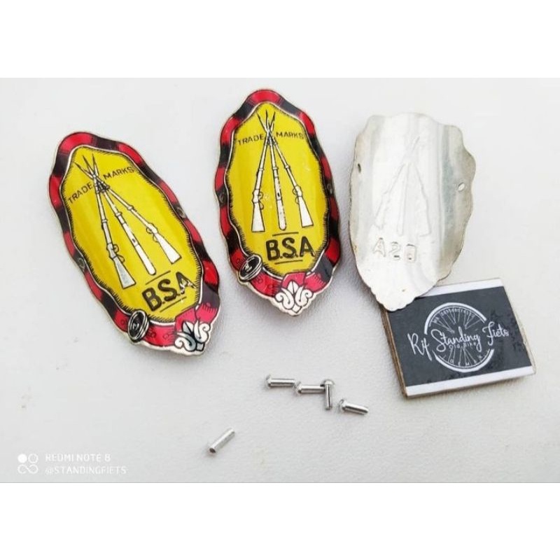 Emblem sepeda BSA england basikal tua