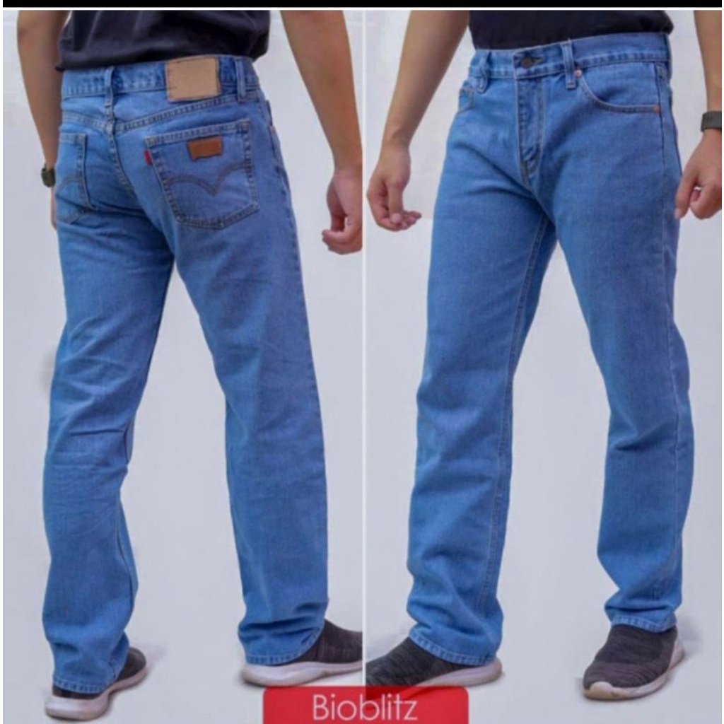 Celana Jeans Pria Panjang Standar Reguler Fit Terbaru Jumbo Big Size 27-44