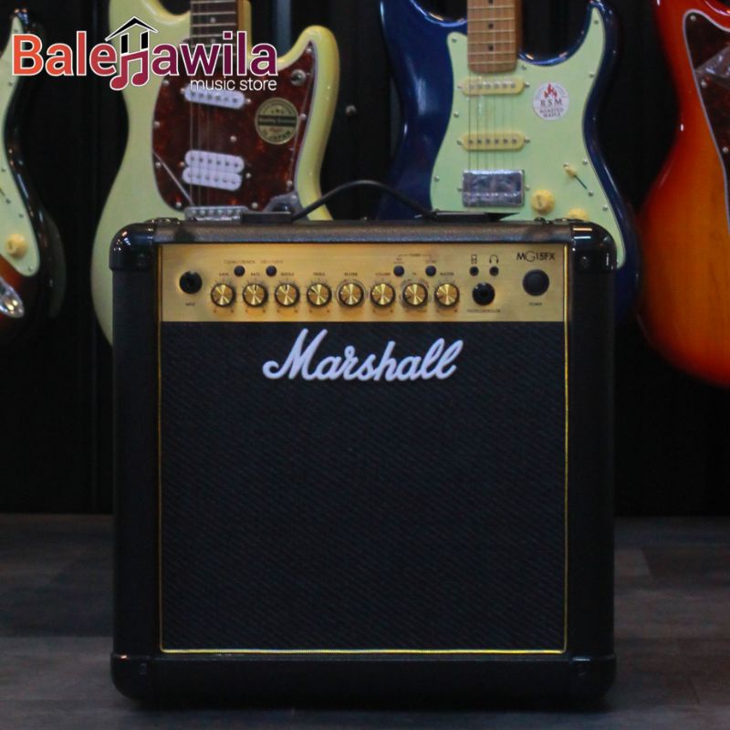 Amplifier Marshall MG15 Gold , Marshall MG15 FX , Marshall MG15 R Ampli Gitar Marshall Original Bergaransi