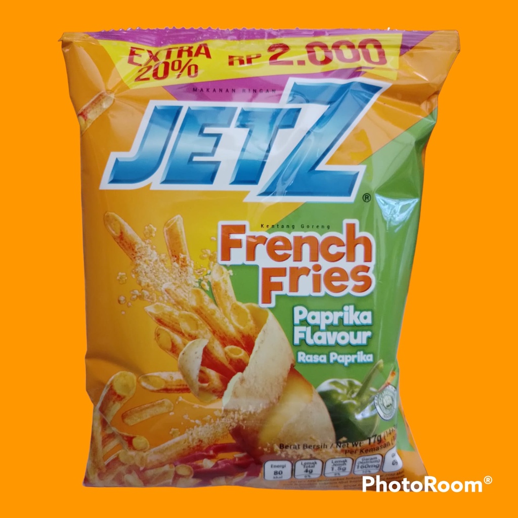 

Jetz French Fries Paprika Flavour | 10 Bks @ 14 gr