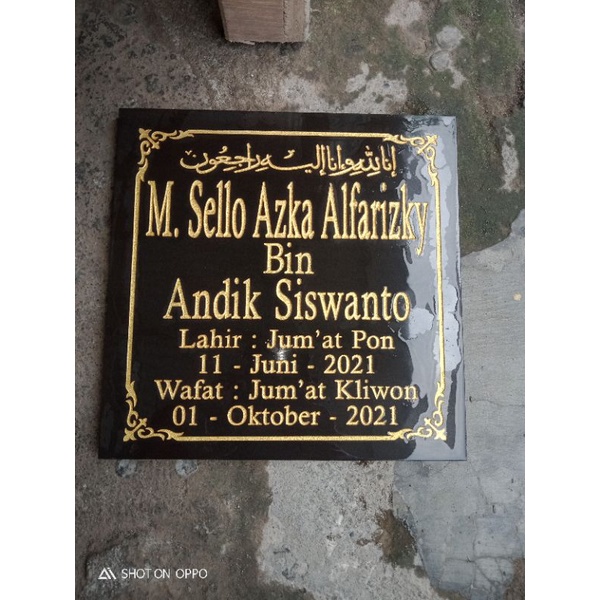 

papan nama nisan