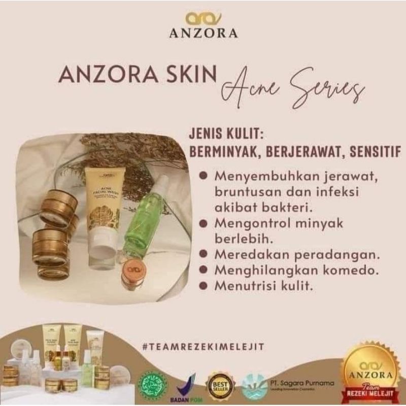 anzora skincare - cream anzora - anzora acne - anzora paket acne - acne anzora