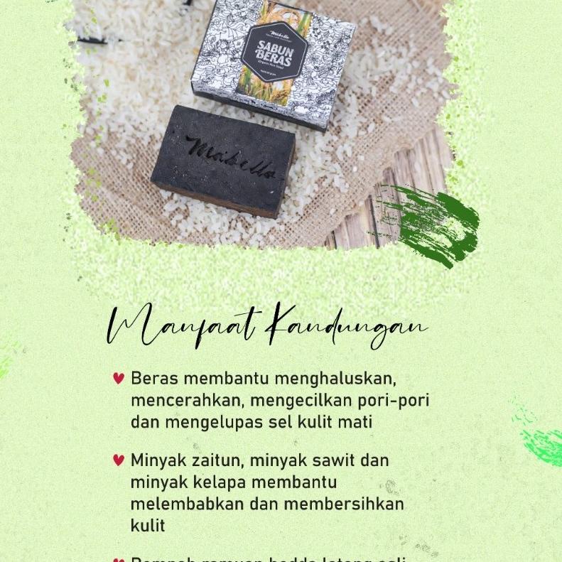 Cek Disini--Mabello paket sabun beras hitam dan lulur hitam original 100 gr bedda lotong mabelo beda