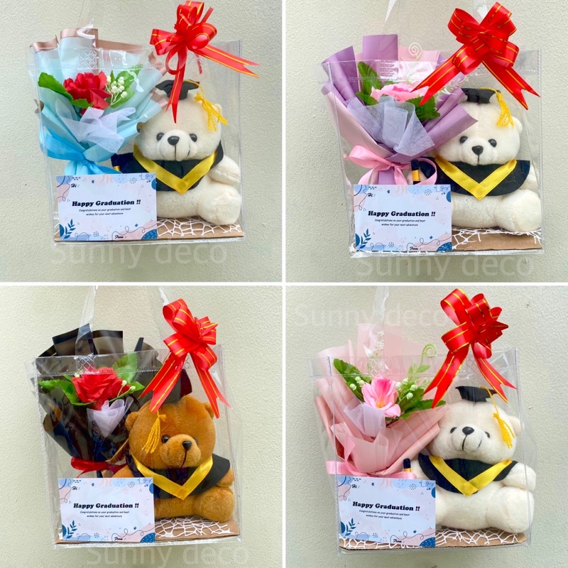 [READY] PREMIUM Bouquet Boneka toga WISUDA | Hadiah Kelulusan | Buket Wisuda toga murah |Buket kelulusan sekolah | buket ultah buket bunga wisuda murah bucket wisuda jakarta graduation bouquet buket wisuda boneka teddy