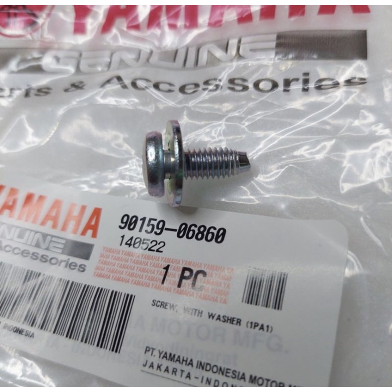 Baut Cover Legshield Legsil Body Bodi Tengah Yamaha Alfa Sigma Champ Original YGP 90159-06860