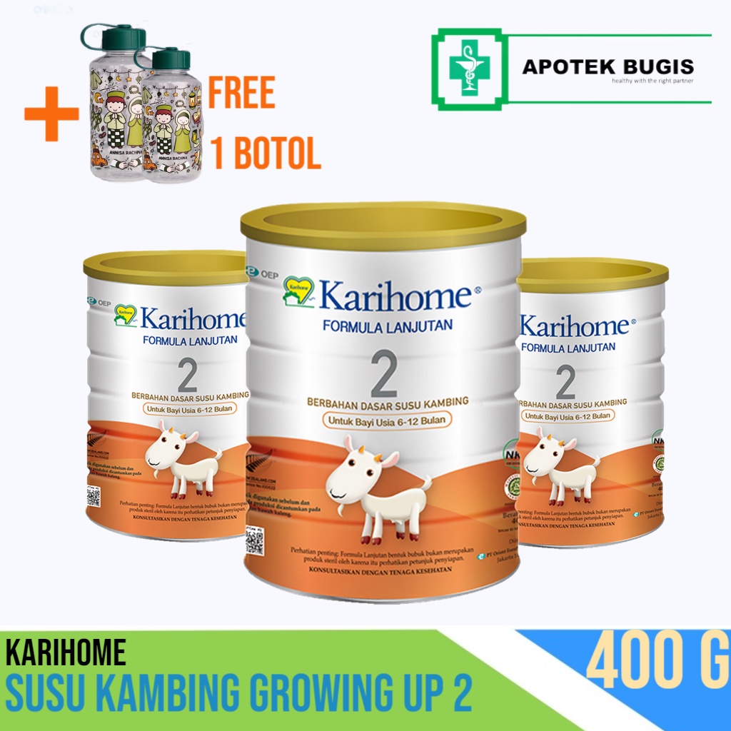 Karihome Step 2 Adult 400gr Goat Milk Susu Kambing Usia 6-12 bulan Tahap 2 Pertumbuhan Baby