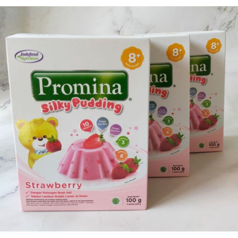 Jual 0Promina Silky Pudding Strawberry 100 G Silky Pudding Promina