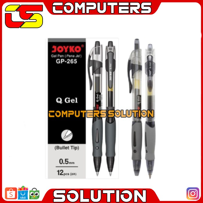

Pulpen Joyko Q Gel Black / Ktk