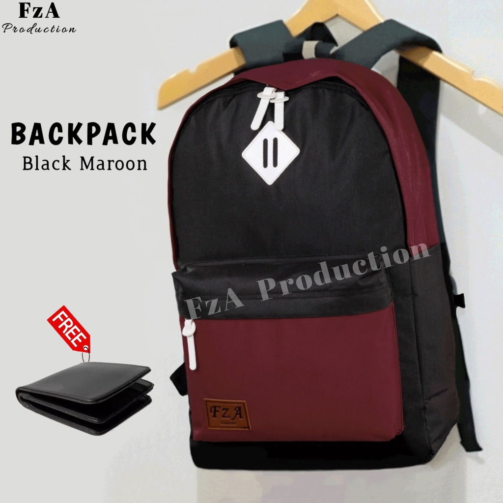 Big Promo..Tas Ransel Distro sekolah kuliah Kerja Pria Wanita Tas Ransel Laptop Original - FzA Gratis Dompet Pria