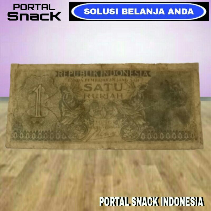 UANG KUNO ASLI 1 Rupiah seri gadis jawa