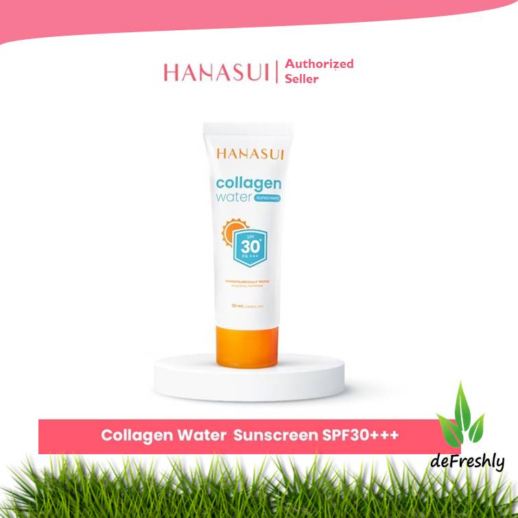 HANASUI Collagen Water Sunscreen SPF50 PA+++ 30ml - Sun screen Perlindungan Sinar UV Original BPOM