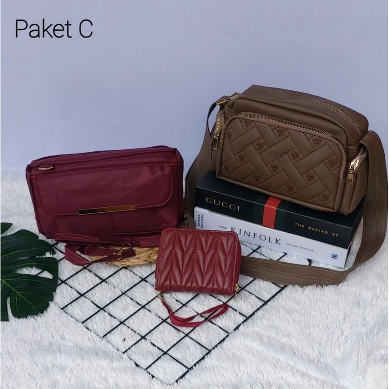 Tas selempang paket hemat promo 12.12 tas wanita