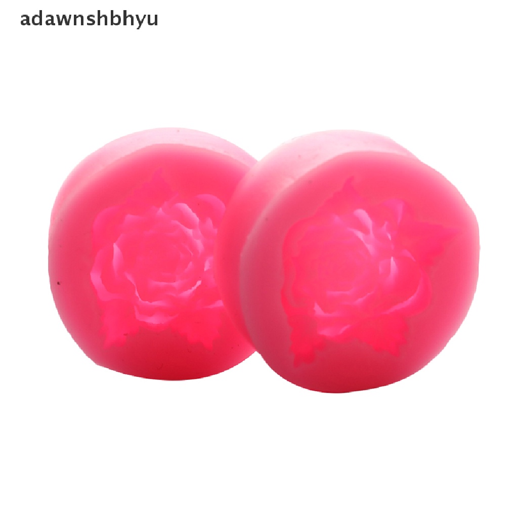 Adawnshbhyu Bloom Rose Silikon Kue 3D Bunga Fondant Cetakan Cupcake Permen Cokelat Decor ID