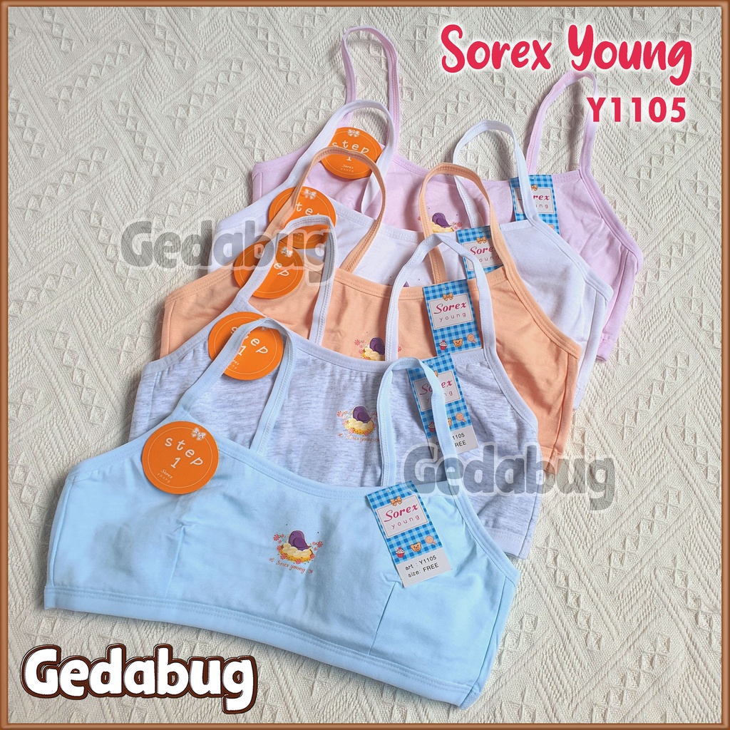 3 Pcs - Sorex Young Y 1105 Miniset Anak Remaja Y1105 Step 1 Freesize Tanpa Kawat