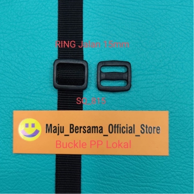 Buckle PP Lokal-Ring Kotak &amp; RING Jalan ( 15-20-25mm ) Sendal/Ransel - SW1