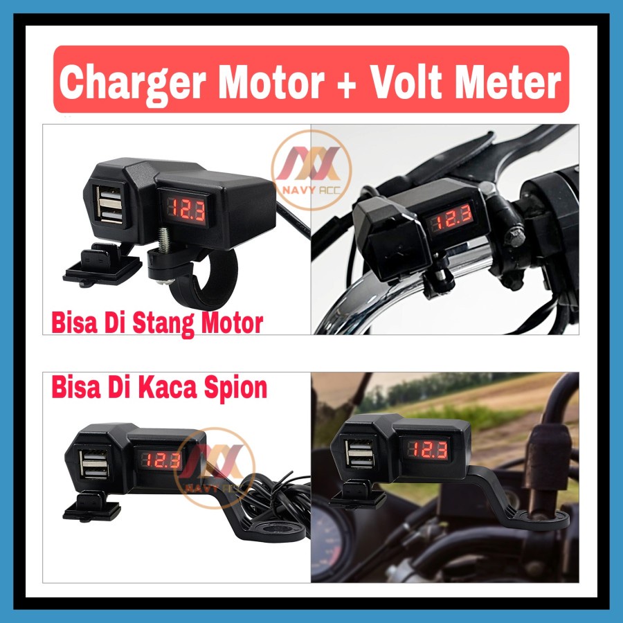 MH - charger motor waterproof voltmeter digital 2 Usb 3.1A 3311