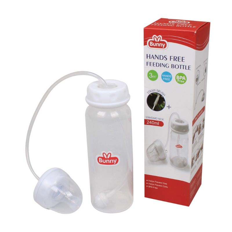 Botol Susu Model Baru/Hands Free Feeding Bottle Standar Neck 240 Ml BPA Free