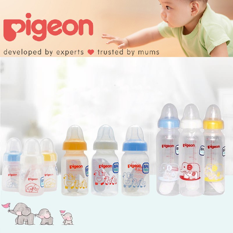 Botol Susu Bayi Pigeon 50ml 120ml 240ml BPA Free Botol Susu SUMO Murah Bebas BPA