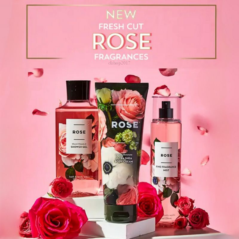 BATH &amp; BODY WORKS BBW ROSE SERIES MIST LOTION SHOWER GEL BODY CREAM HAND CREAM SHOWER GEL BODY CREAM LOTION MIST WASH WALLFLOWER ROOMSPRAY SCENTPORTABLE GENTLE GEL DEEP CLEANSING GENTLE FOAMING CREAMY LUXE