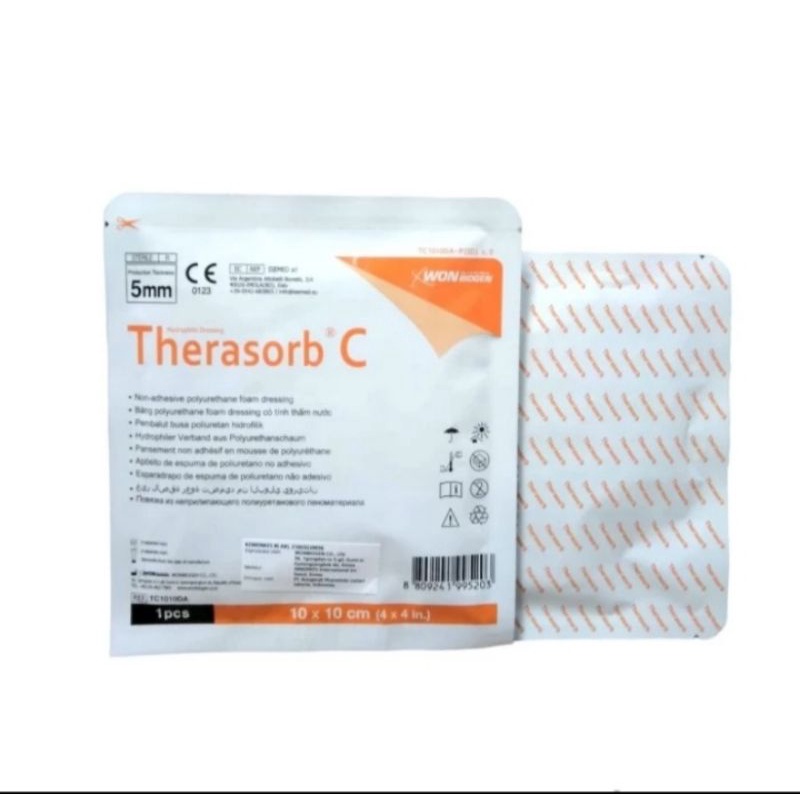 therasorb c 10cm x 10cm foam dressing