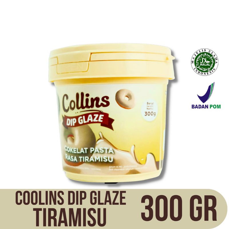 Collins Glaze 300gram Coklat Strawberry Tiramisu Green Tea Milk Taro