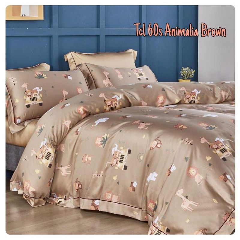 BEDCOVER SUTRA ORGANIK 60S MOTIF ANAK TENCEL