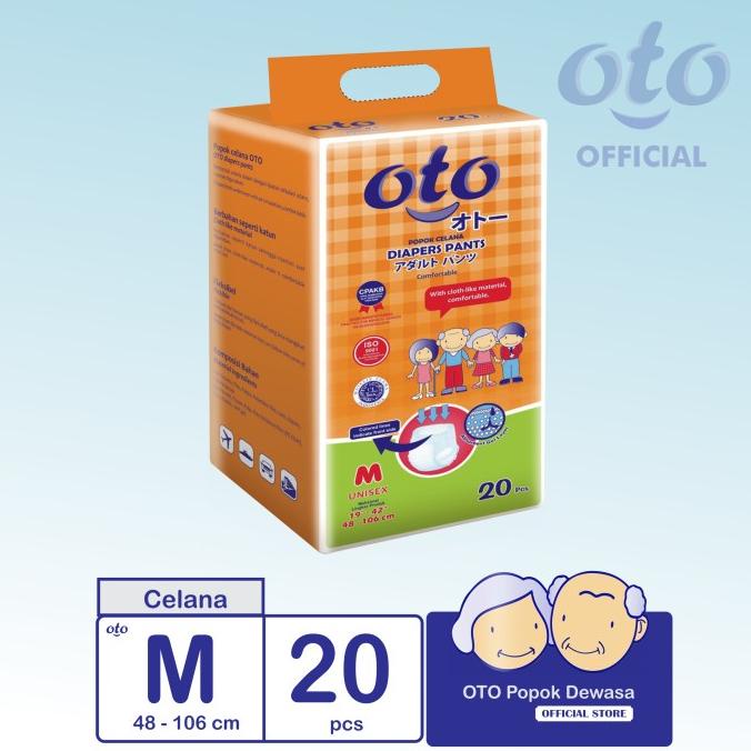 OTO Diapers PANTS / Lampin Popok Dewasa model Celana ukuran M-isi 20