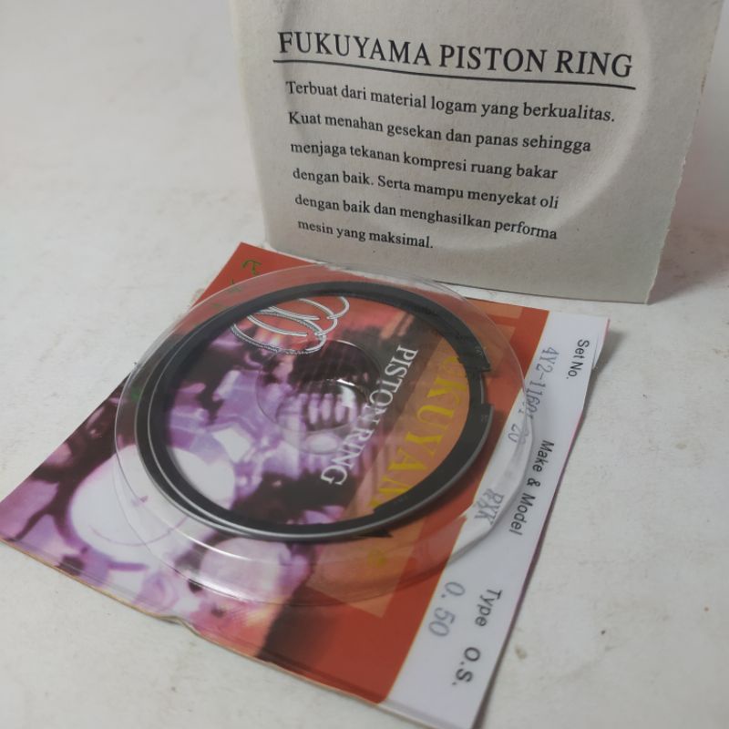 FUKUYAMA RXK RING SEHER ONLY RING SEHER/RING PISTON 4Y2 RXK/RXKING UKURAN STD 50 100 MERK FUKUYAMA