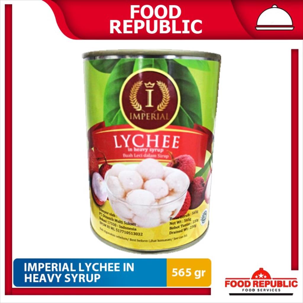 Imperial Lychee In Heavy Syrup 565 gr Buah Leci Dalam Sirup Halal