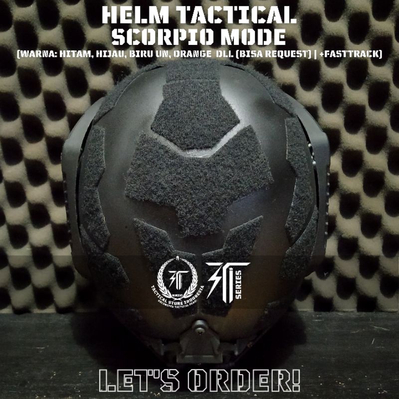Exclusive! New Model! Helm Tactical Scorpio Mode - Bahan ABS