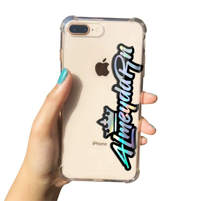 

Stiker Nama queen/king custom hologram