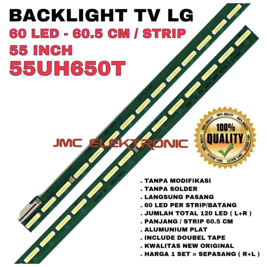 BACKLIGHT TV LED LG 55UH650T 55UH650 LAMPU BL 55UH 55 INCH