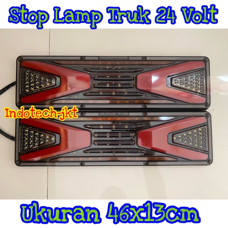 Stop Lamp Lampu Belakang Truk 24 Volt Model Panaah Ukuran 46cm