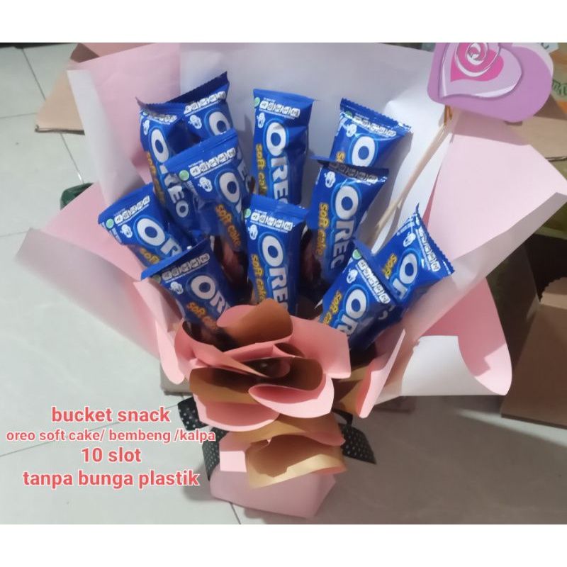 

Bucket Snack (tanpa bunga plastik)