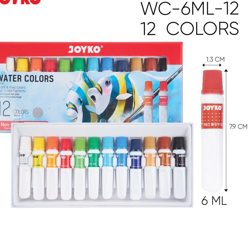 

Model Terupdate Cat Air Joyko 12 Warna WC-6ML-12C