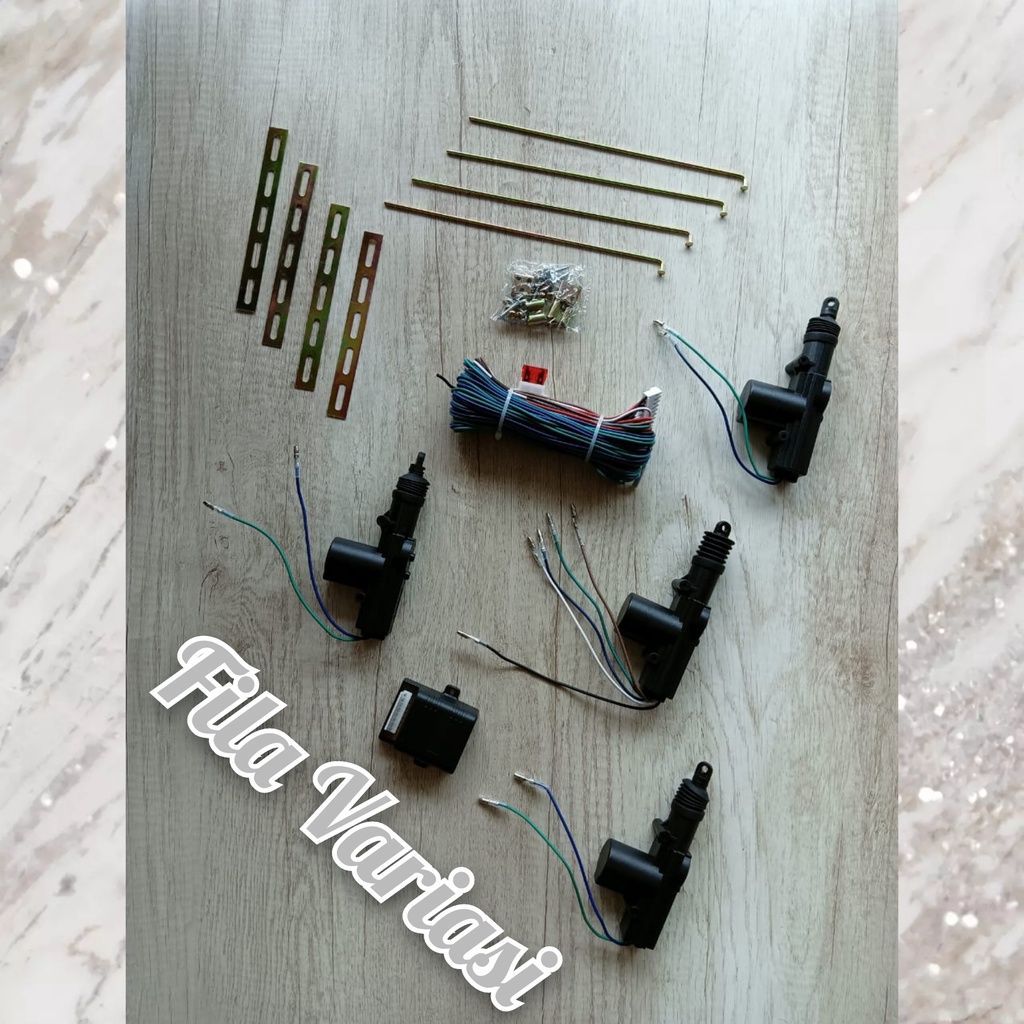 Central Lock Set Pintu Mobil Universal Kunci Mobil 4 Pintu Pistol