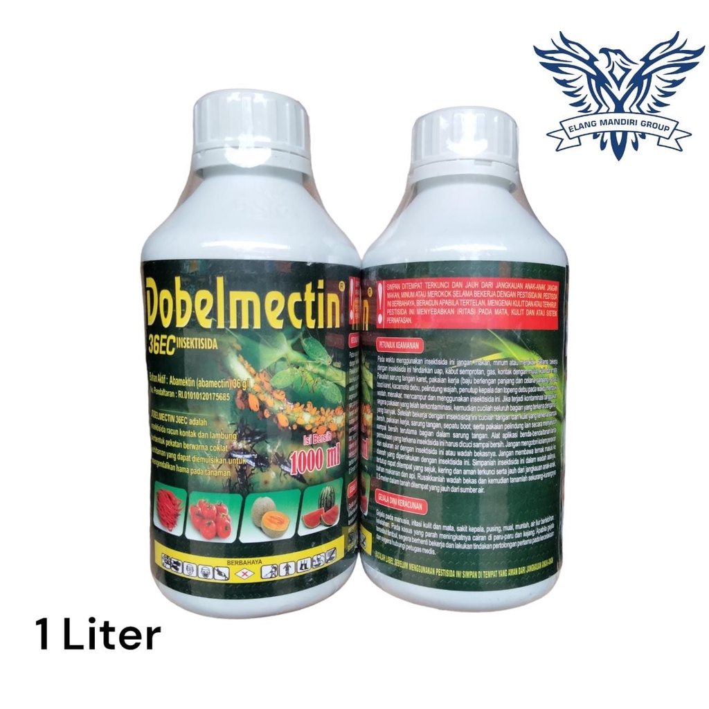 Insektisida Dobelmectin 36EC 1Liter Doublemectin Dobelmektin Bahan Aktif Abamectin 36 g/l Abacel agrimec stadium