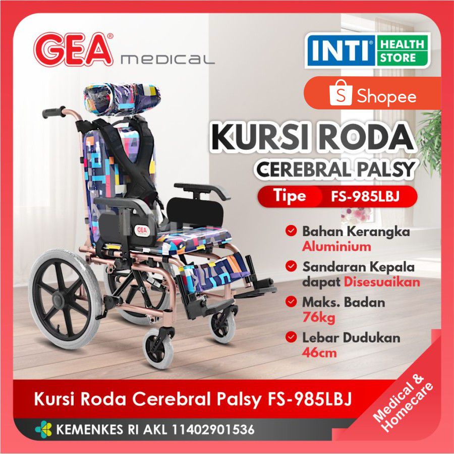 GEA Medical | Kursi Roda Cerebral Palsy FS-985LBJ | Kebutuhan Khusus