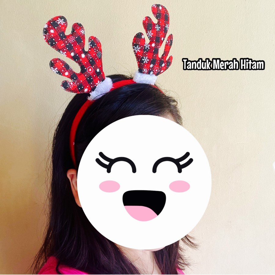 bando natal lucu tanduk pita